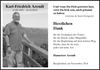 Traueranzeige von Karl-Friedrich Arendt von Waldeckische Landeszeitung
