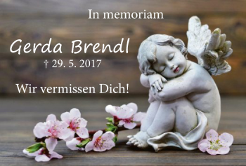 Traueranzeige von Gerda Brendl von WLZ