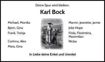 Traueranzeige von Karl Bock von WLZ