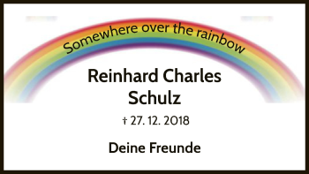 Traueranzeige von Reinhard Charles Schulz von WLZ