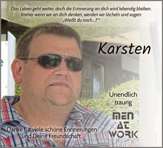 Traueranzeige von Karsten  von WLZ