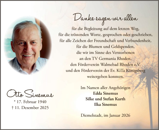 Traueranzeige von Ilka Sinemus von WLZ